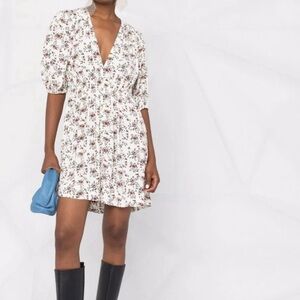 GANNI floral mini dress